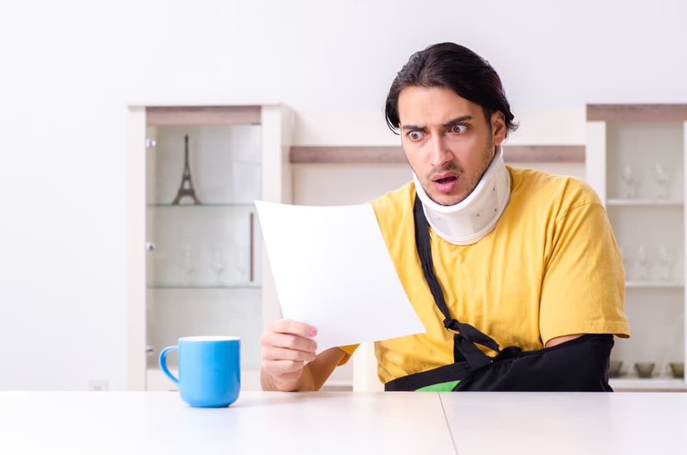 An injured man is shocked to see the medical bill after his car accident in San Jose, CA